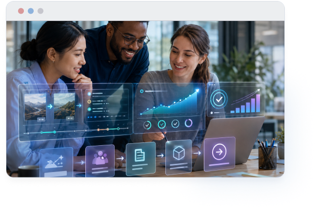 Release hub dashboard showing product updates and analytics