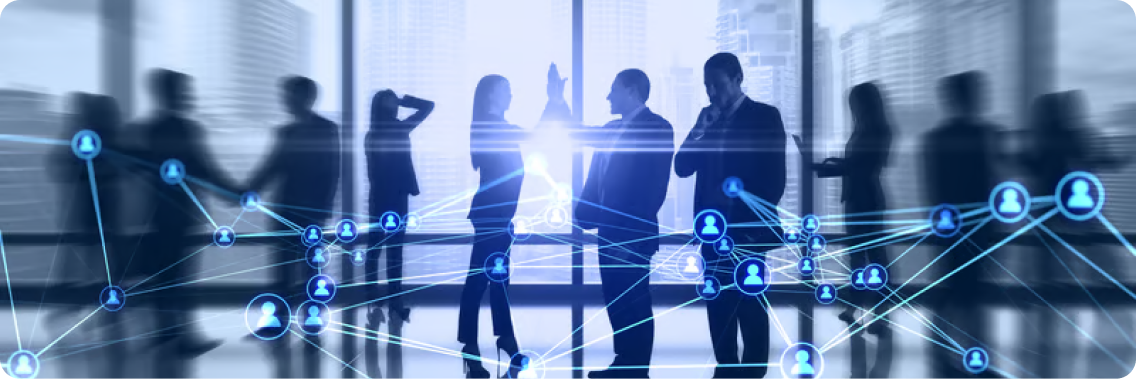 Connected network of people and systems